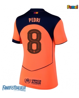 Barcelona Pedri Gonzalez #8 Tricou Fotbal Replică 2025-26 Femei Treilea